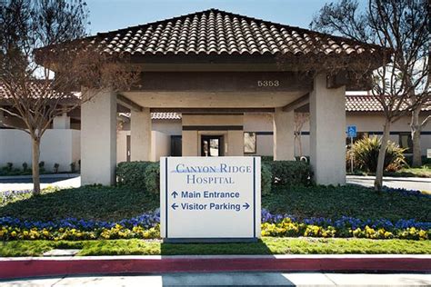 Canyon ridge hospital - Jul 13, 2023 · Address 5353 G Street. Chino, CA 91710. Get Directions. Phone (909) 590-3700. Web https://www.facebook.com/yourcenterformentalhealth/ Web http://www.canyonridgehospital.com. Hours 24/7. Area (s) Served: Serves: All Areas. Fees: Please contact provider for fee information. Application Process: Call or visit website for additional information. 